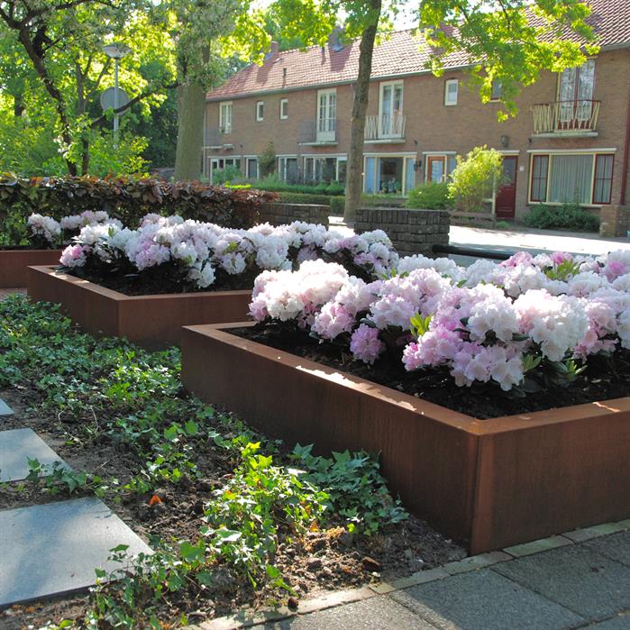 Andes without bottom 1000 x 1000 x 800mm CorTen 2mm (CAW5.1)
