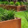 Andes with wheels 800 x 800 x 800mm CorTen 2mm (CAWL6.1)