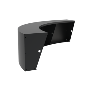 Aluminium Retaining Wall 600 2000mm Aluminium 4mm (ARCO4.600.2000.400 outside curve)