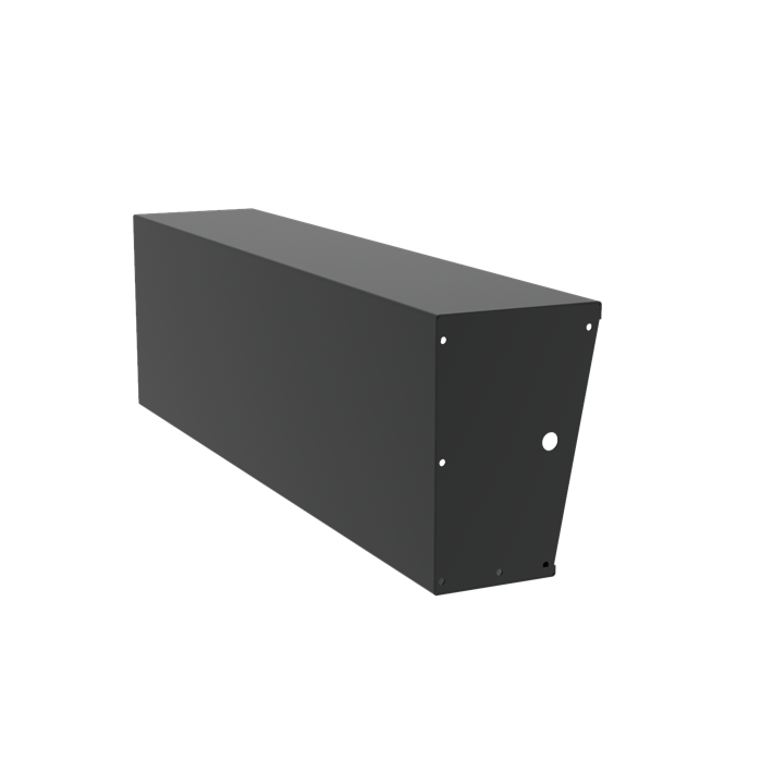 Aluminium Retaining Wall 600 2000mm Aluminium 4mm (ARS4.600.2000.400 straight)