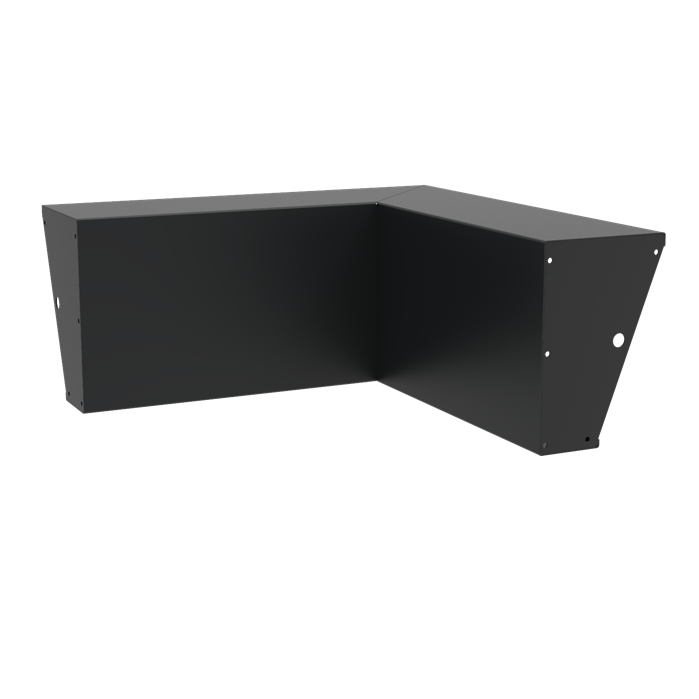 Aluminium Retaining Wall 600 1000mm Aluminium 4mm (ARSN4.600.1000.400 inside corner)
