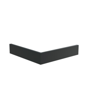 Aluminium Retaining Wall 200 1000mm Aluminium 3mm (ARSO3.200.1000 outside corner)
