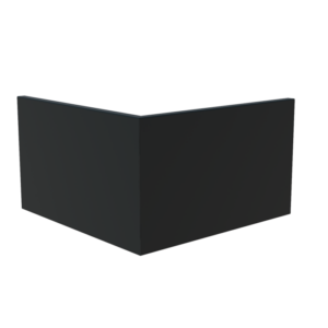 Aluminium Retaining Wall 600 1000mm Aluminium 4mm (ARSO4.600.1000 outside corner)