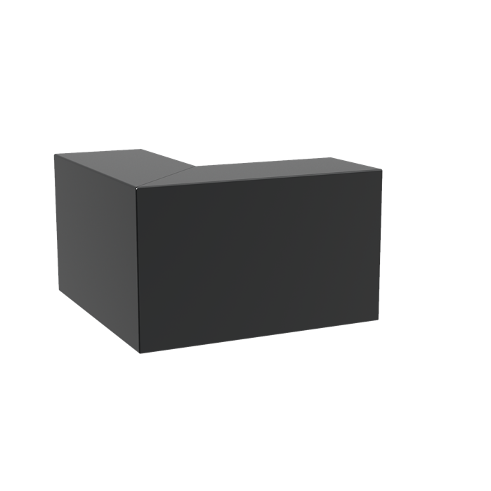 Aluminium Retaining Wall 600 1000mm Aluminium 4mm (ARSO4.600.1000.400 outside corner)
