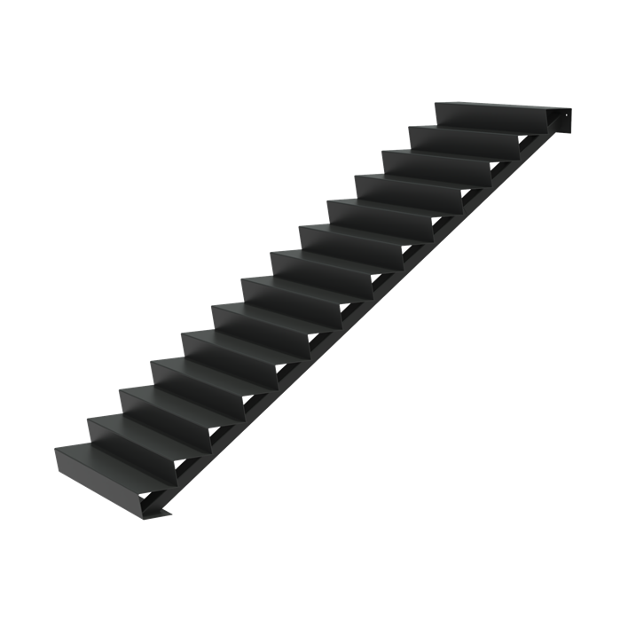 Stair 1250 x 2400 x 2380mm Aluminium 4 mm (AST14.2)