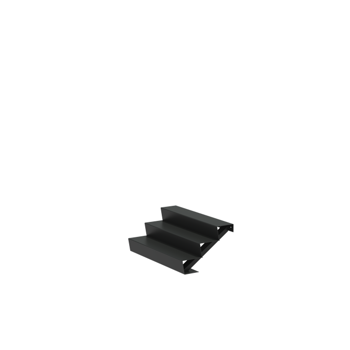 Stair 1250 x 720 x 510mm Aluminium 4 mm (AST3.2)