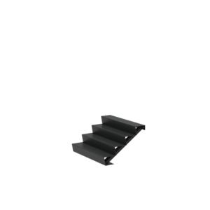 Stair 1250 x 960 x 680mm Aluminium 4 mm (AST4.2)