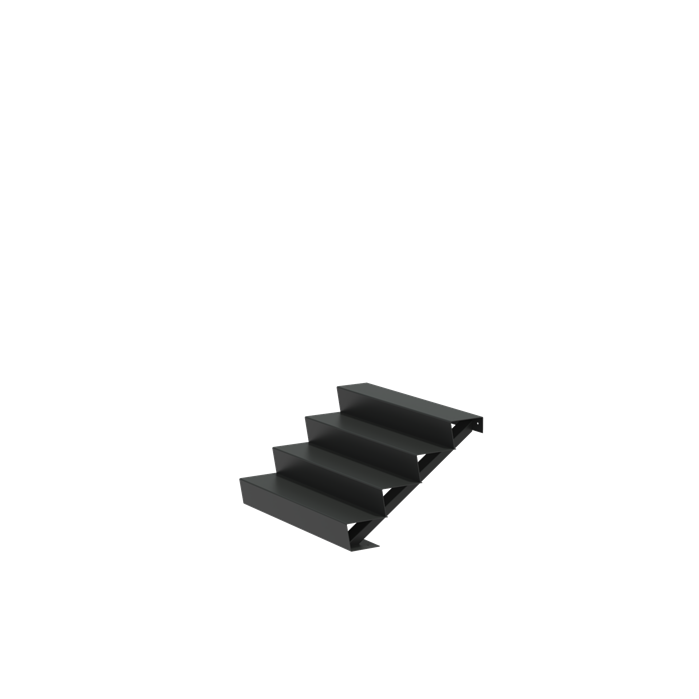 Stair 1250 x 960 x 680mm Aluminium 4 mm (AST4.2)
