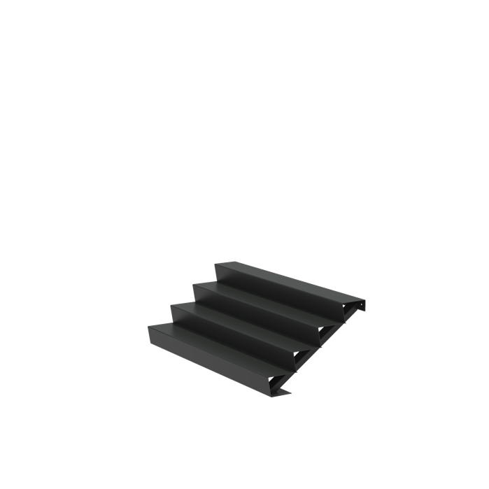 Stair 2000 x 960 x 680mm Aluminium 4 mm (AST4.4)