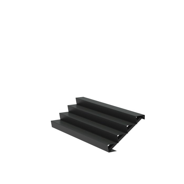 Stair 2500 x 960 x 680mm Aluminium 4 mm (AST4.5)