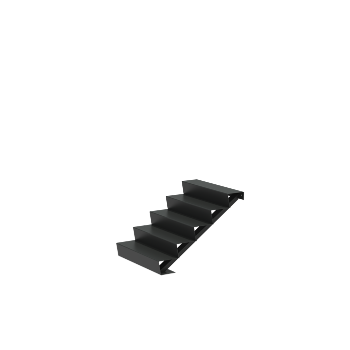 Stair 1000 x 1200 x 850mm Aluminium 4 mm (AST5.1)