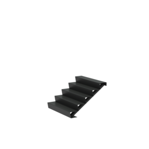 Stair 1250 x 1200 x 850mm Aluminium 4 mm (AST5.2)