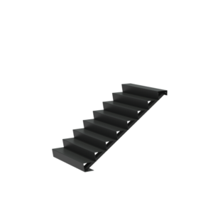 Stair 1250 x 1920 x 1360mm Aluminium 4 mm (AST8.2)