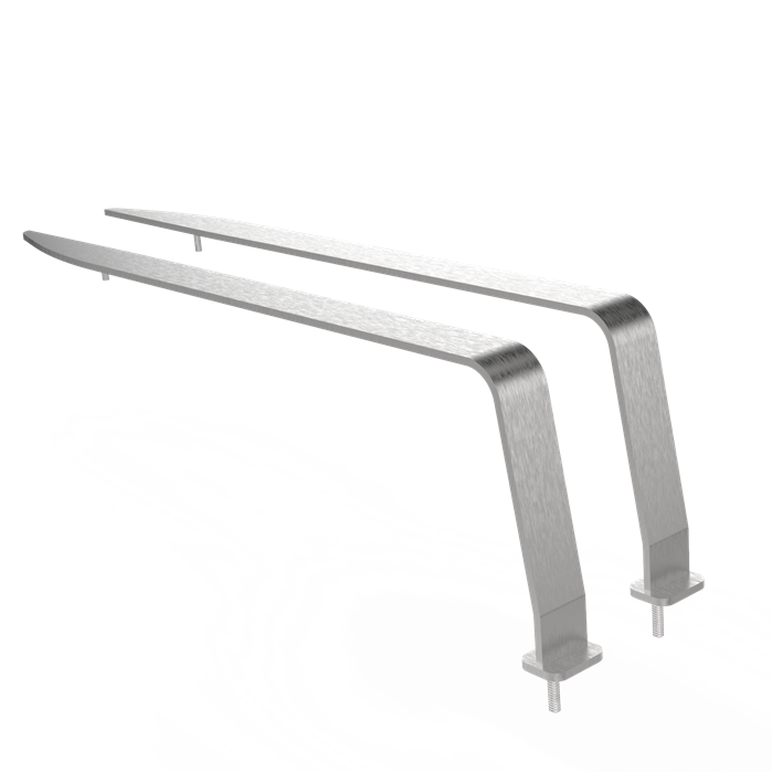 armrest in RVS 316 mm (RVS007)
