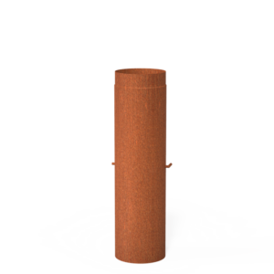Forno Accessoires Smoke Flue + Damper 204x1000mm Cortenmm Steel 2mm (BAC4.200)