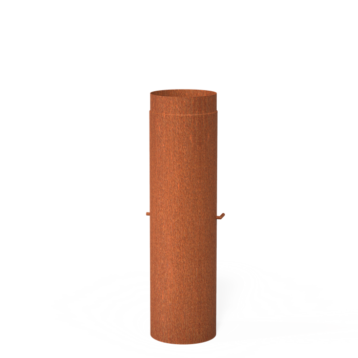 Forno Accessoires Smoke Flue + Damper 204x1000mm Cortenmm Steel 2mm (BAC4.200)