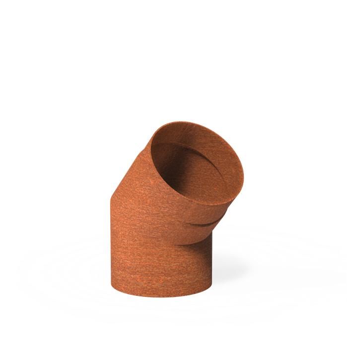 Forno Accessoires Smoke Flue 45° 154mm Cortenmm Steel 2mm (BAC5.3.150)