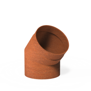 Forno Accessoires Smoke Flue 45° 204mm Cortenmm Steel 2mm (BAC5.3.200)