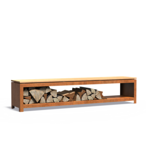 Woodstorage 2000 x 400 x 430mm CorTen 3mm (BHS2H)