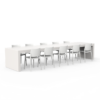 Base Dining 4000 x 1000 x 760mm Aluminium RAL 9016 (TBB400)