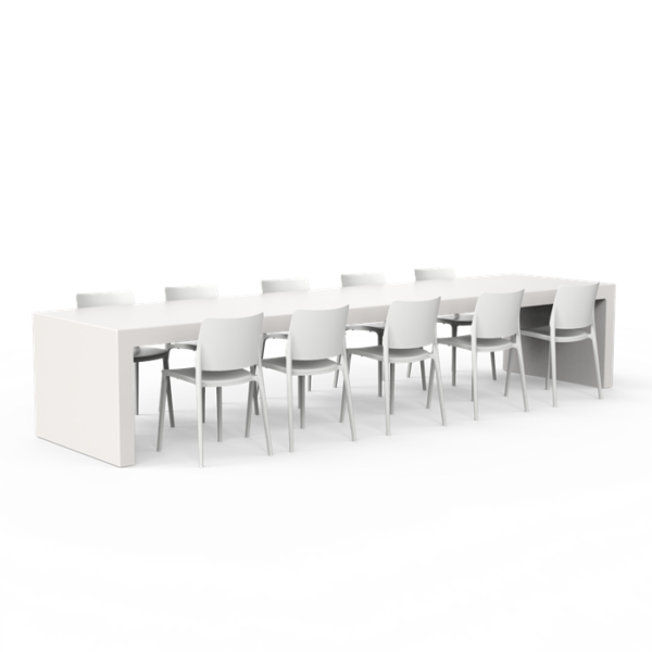 Base Dining 4000 x 1000 x 760mm Aluminium RAL 9016 (TBB400)