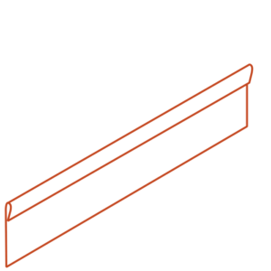 CorTen Edging Flattened 2300mm CorTen 3mm (CP3.200.10)