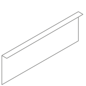 Sendzimir Edging Set 2300mm Sendzimir Steel 2mm (VZ2.290.10)