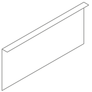 Sendzimir Edging Set 2300mm Sendzimir Steel 2mm (VZ2.390.10)