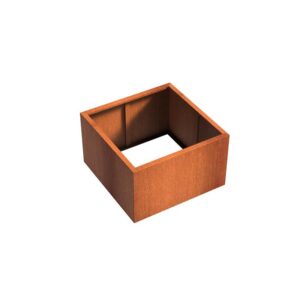 Andes without bottom 1000 x 1000 x 600mm CorTen 2mm (CAW5.2)