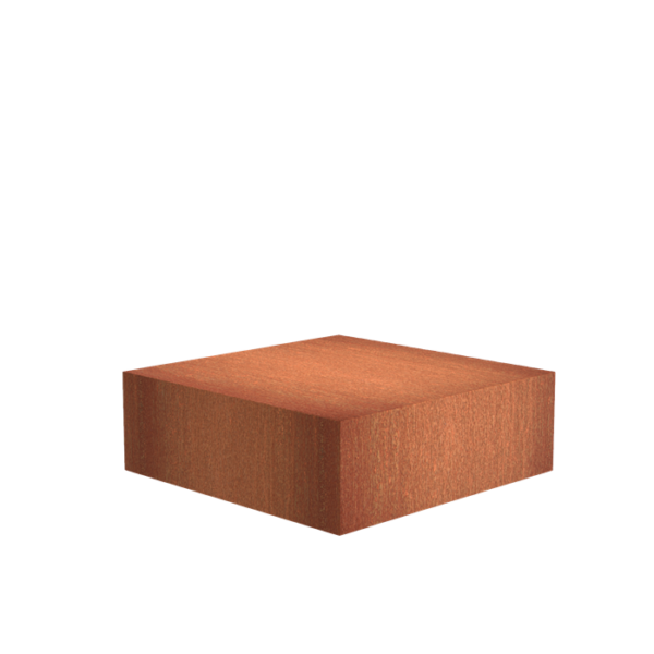 Sockel 1200 x 1200 x 400mm CorTen 2mm (CK20)