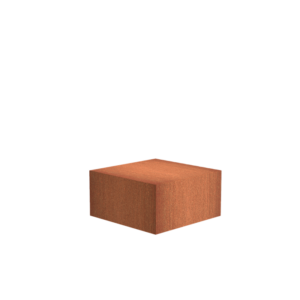 Sockel 800 x 800 x 400mm CorTen 2mm (CK22)