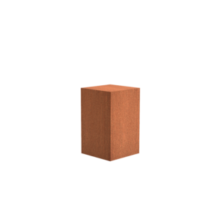 Sockel 500 x 500 x 800mm CorTen 2mm (CK3)