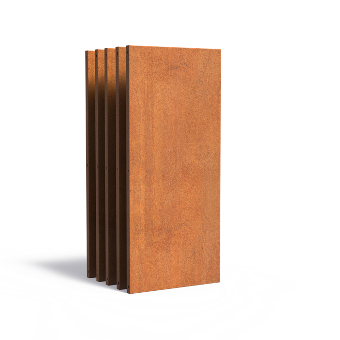 CorTen Panel Basic 800 x 50 x 1800mm CorTen 2mm (CPB3 (5pcs))