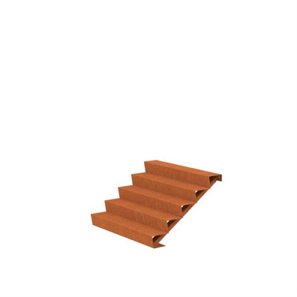 Stair 1500 x 1200 x 850mm CorTen 4mm (CST5.3)