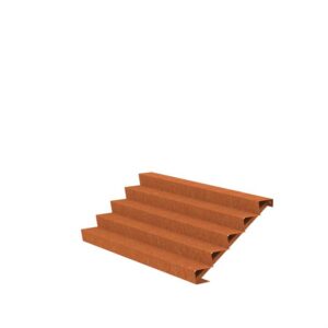 Stair 2500 x 1200 x 850mm CorTen 4mm (CST5.5)