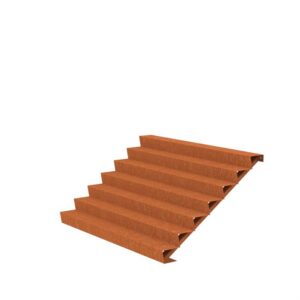 Stair 2500 x 1680 x 1190mm CorTen 4mm (CST7.5)
