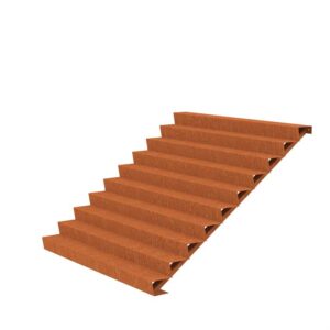 Stair 2500 x 2400 x 1700mm CorTen 4mm (CST10.5)