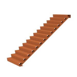 Stair 1250 x 2400 x 2380mm CorTen 4mm (CST14.2)