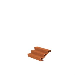 Stair 1250 x 720 x 510mm CorTen 4mm (CST3.2)