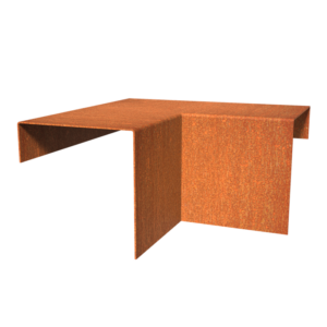 Corten Top Edge 300mm Corten 2mm (CTE2.150.154.50 inside corner)