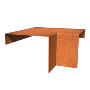 Corten Top Edge 300mm Corten 2mm (CTE2.150.204.50 inside corner)