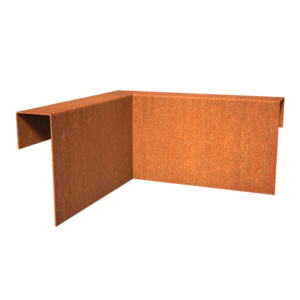 Corten Top Edge 300mm Corten 2mm (CTE2.150.54.50 inside corner)