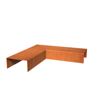 Corten Top Edge 300mm Corten 2mm (CTE2.50.104.50 inside corner)