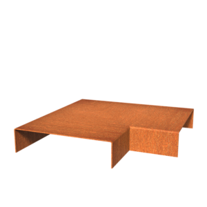 Corten Top Edge 300mm Corten 2mm (CTE2.50.204.50 inside corner)