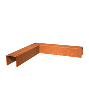 Corten Top Edge 300mm Corten 2mm (CTE2.50.54.50 inside corner)