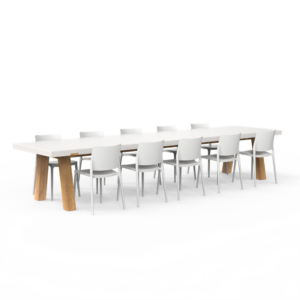 Colla Dining 4000 x 1000 x 760mm Aluminium RAL 9016 (TC400)