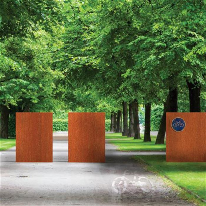 CorTen Wall 4000 x 150 x 1350mm CorTen 2mm (CW1.1)