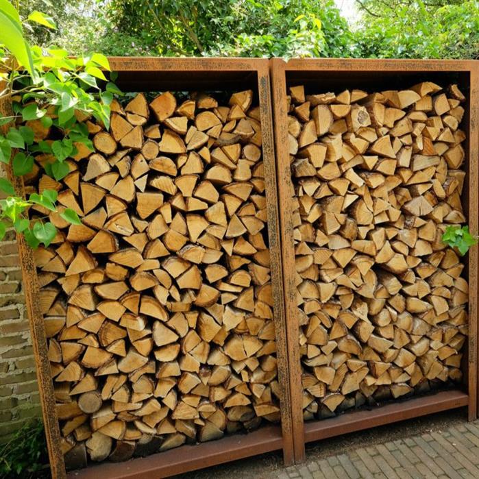 Woodstorage 1500 x 400 x 1800mm CorTen 3mm (BHS1.2)
