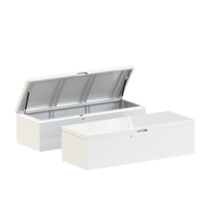 Storage Box 1580 x 580 x 450mm Aluminium RAL 9016 (STB160)