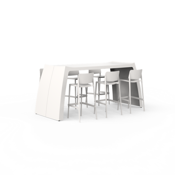 Original High Table 2100 x 900 x 1080mm Polyester RAL 9016 (HTO210)